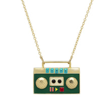 Load image into Gallery viewer, RADIO GREEN NECKLACE
