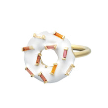 Load image into Gallery viewer, DONUT ICE GLAZED SPRINKLES WHITE RING
