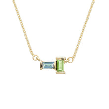 Load image into Gallery viewer, TU Y YO AQUAMARINE + PERIDOT NECKLACE
