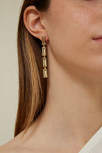 Load image into Gallery viewer, DECO MAXI BAGUETTE AMETHYST EARRINGS
